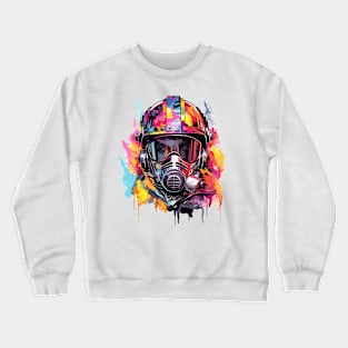 Man Portrait Action Move Urbain City Life Abstract Crewneck Sweatshirt